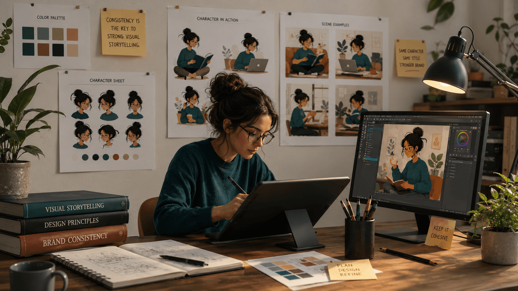 Creating Consistent Illustrations