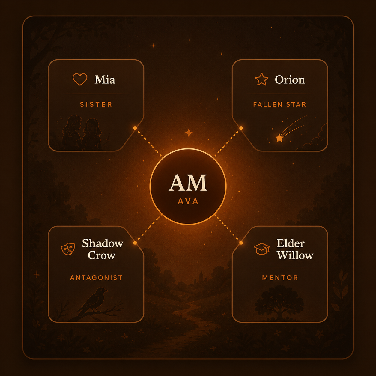 Connected Story Worlds
